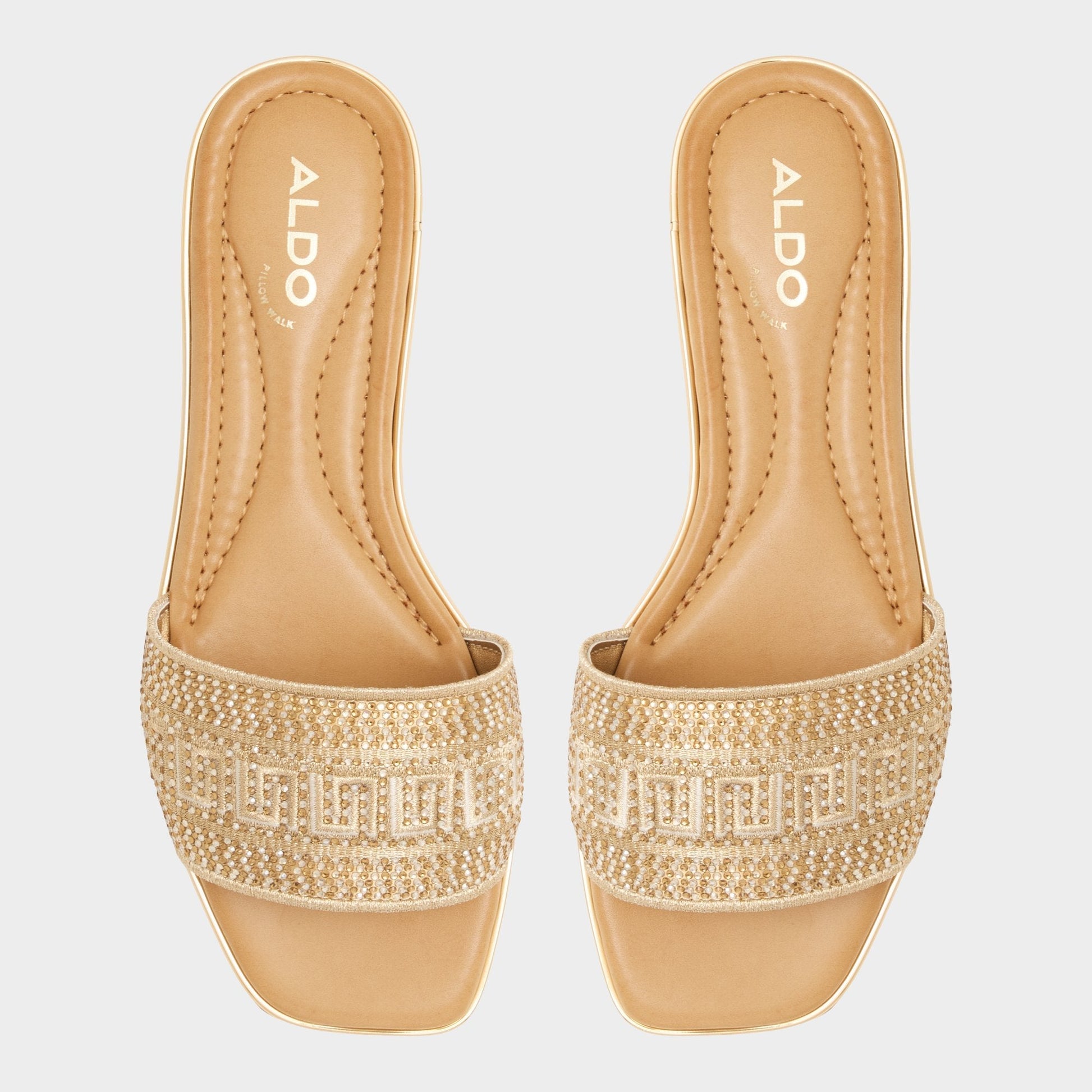 Oceania in Gold 13747178 - Slide sandal Aldo Gold