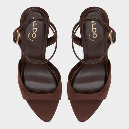Forevermore in Dark Brown 14154135 - Strappy heeled sandal, Stiletto heel Aldo Dark brown