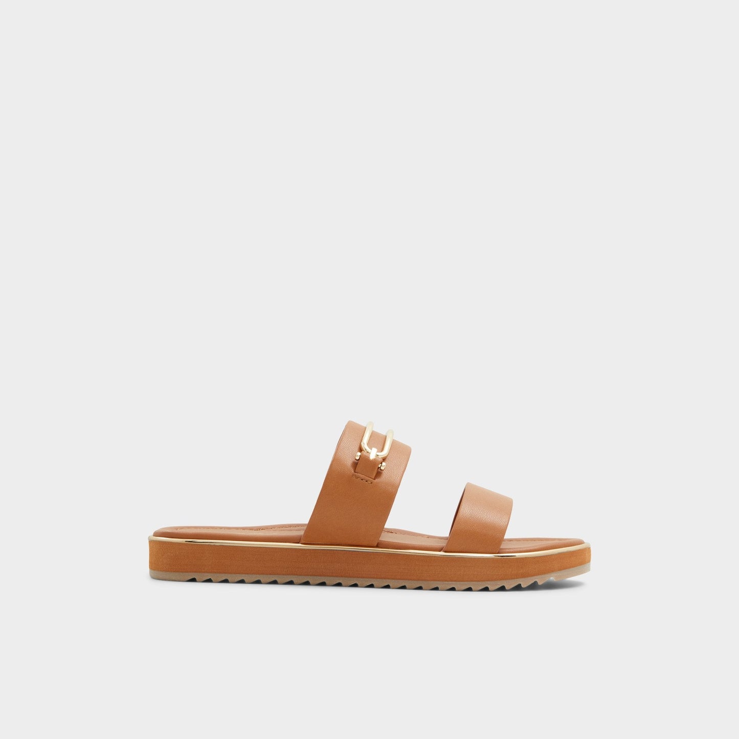 Lagoon Other Brown Women's Flats - Strappy flat sandal, Footbed sandal Aldo Other brown