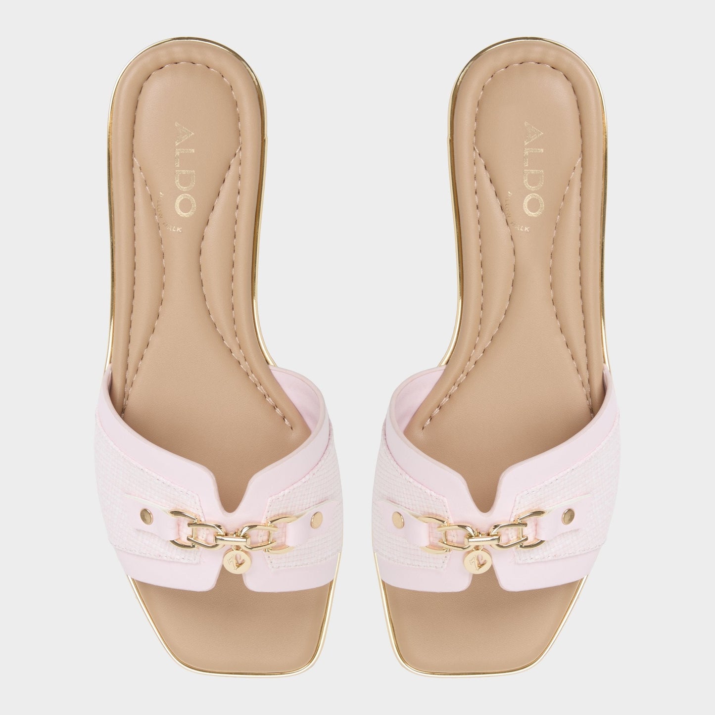 Alamassi Light Pink Women's Flats - Slide sandal Aldo Light Pink