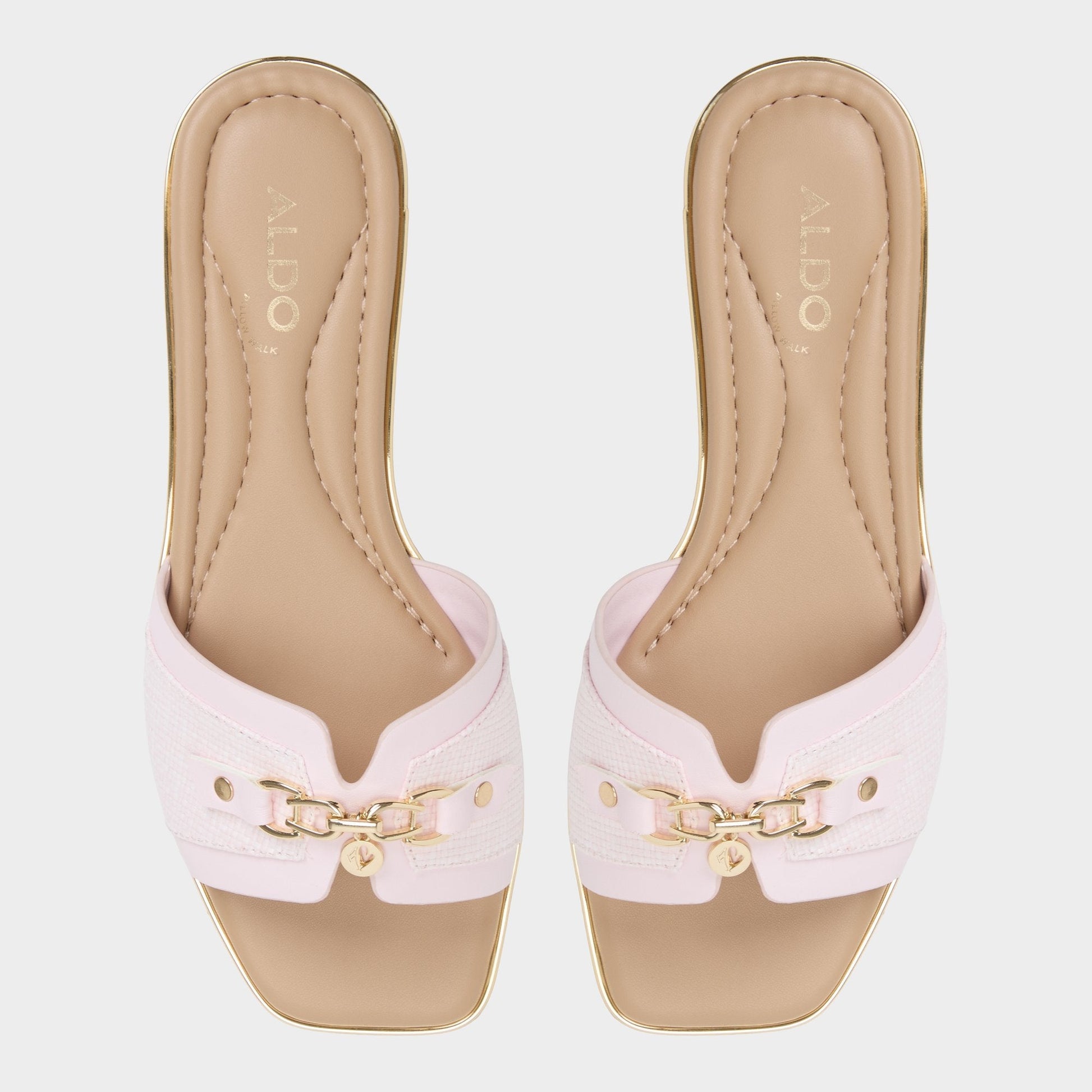 Alamassi Light Pink Women's Flats - Slide sandal Aldo Light Pink