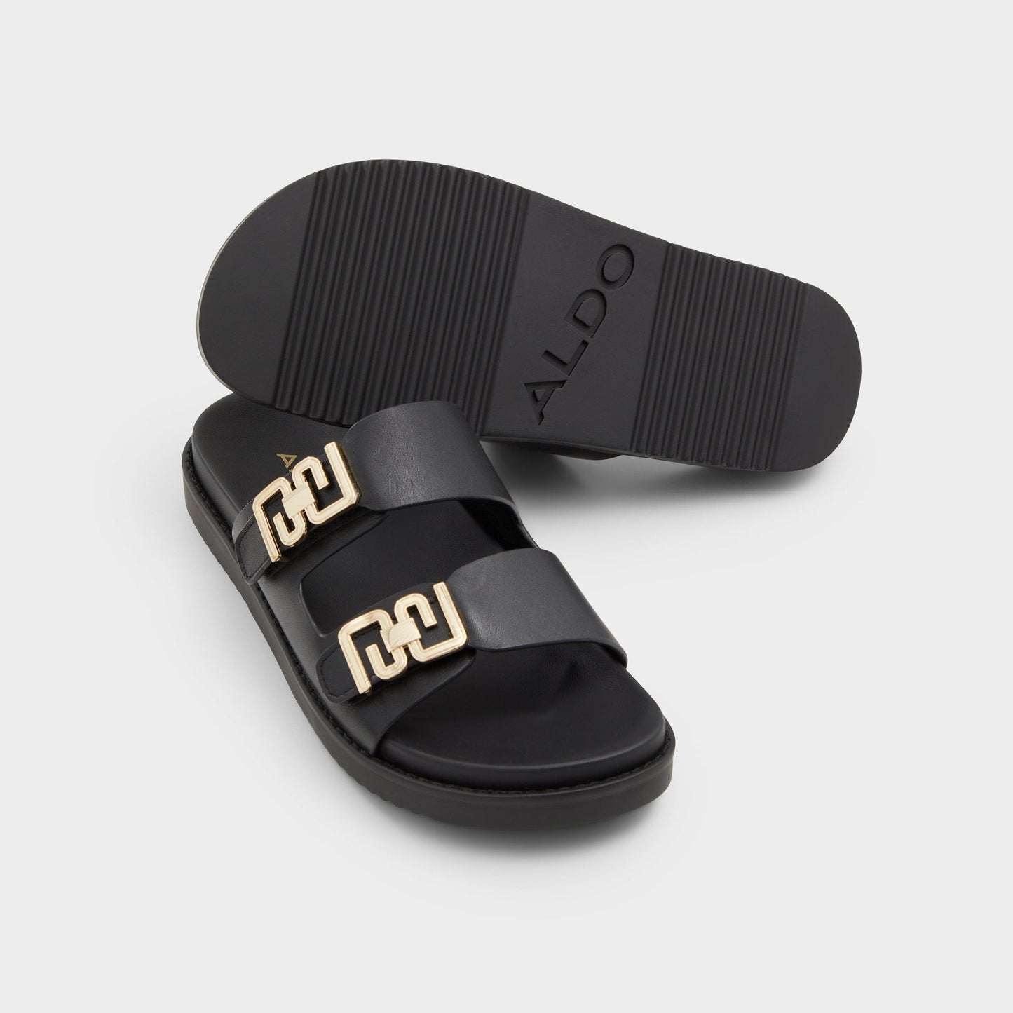 Alessie Black Women's Footbed sandals - Footbed sandal, Footbed sandal Aldo Black