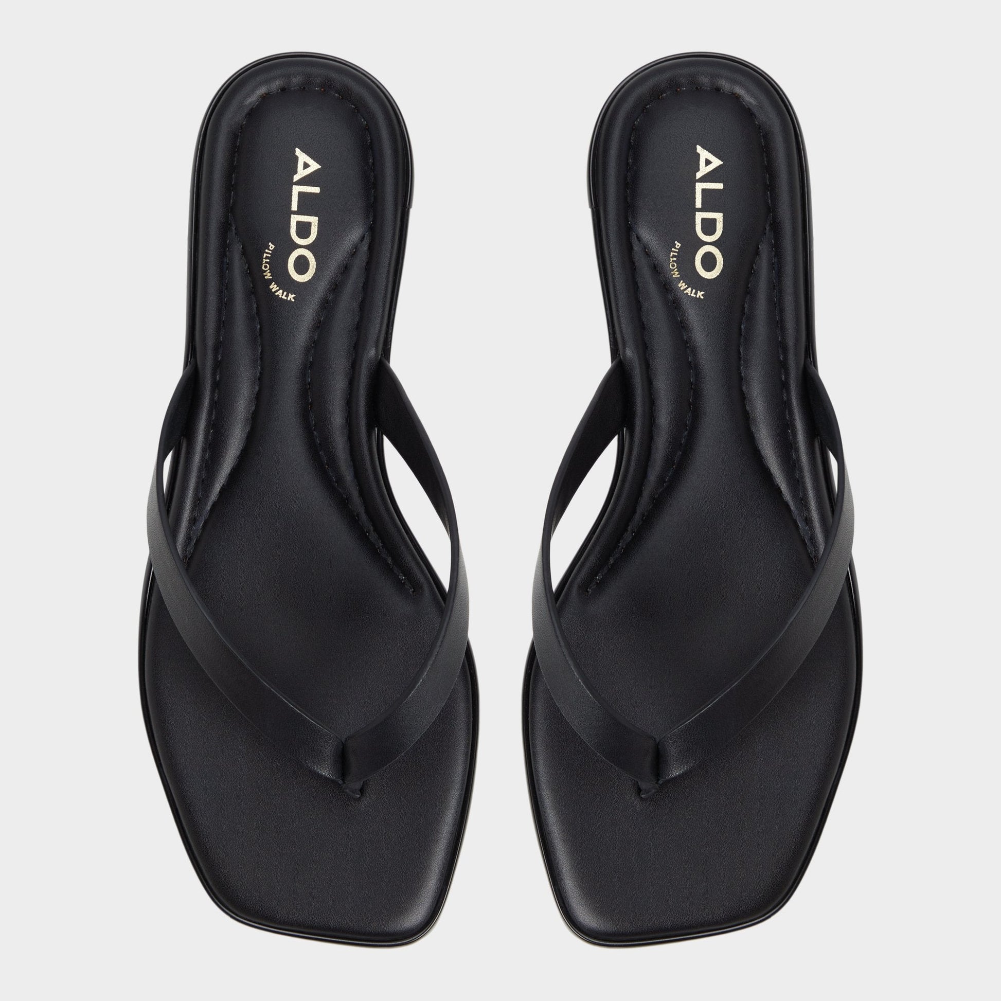 Theao Black Women's Flats - Flip flop Aldo Black