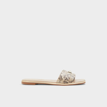 Darine Natural Women's Flats - Slide sandal Aldo Natural