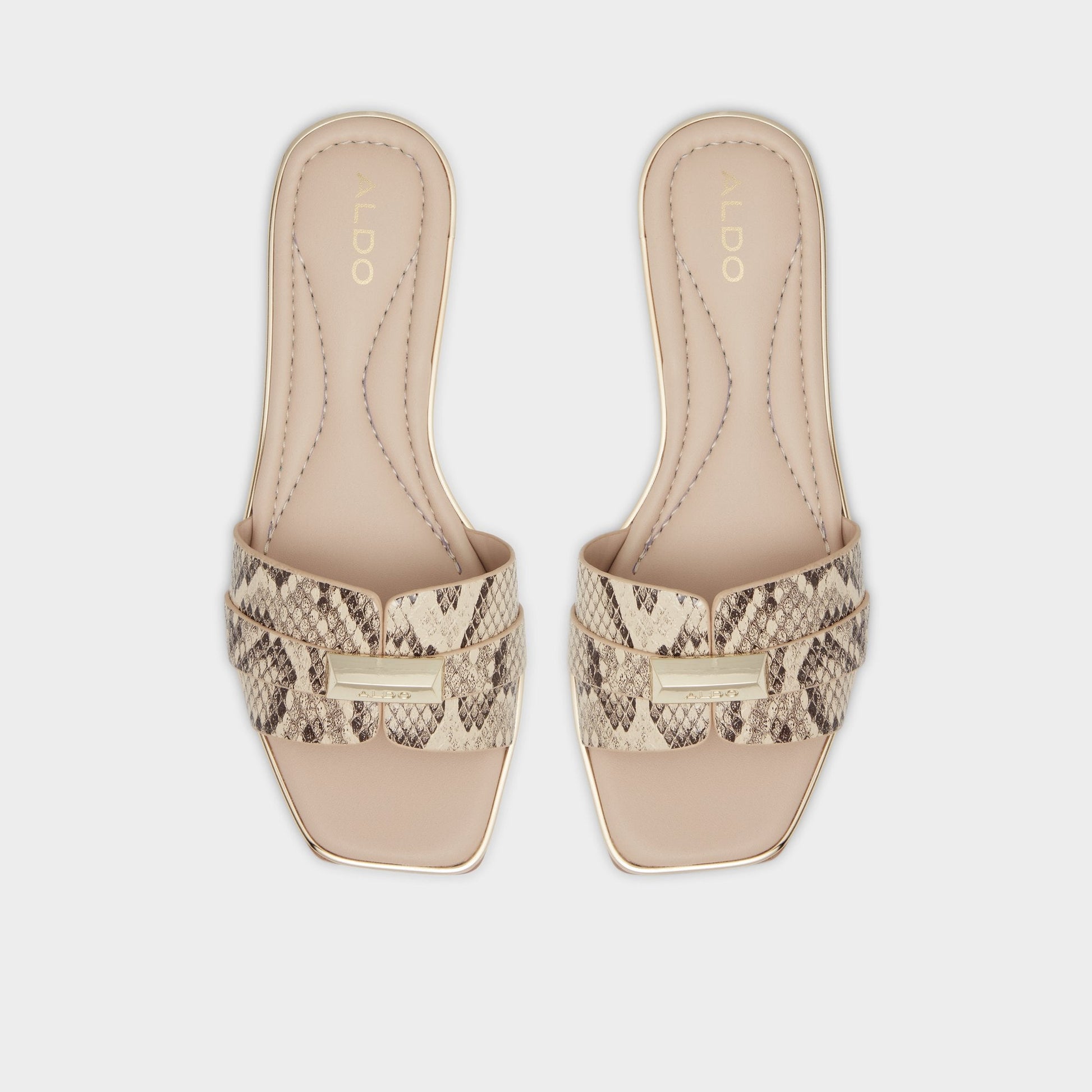Darine Natural Women's Flats - Slide sandal Aldo Natural