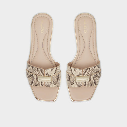 Darine Natural Women's Flats - Slide sandal Aldo Natural