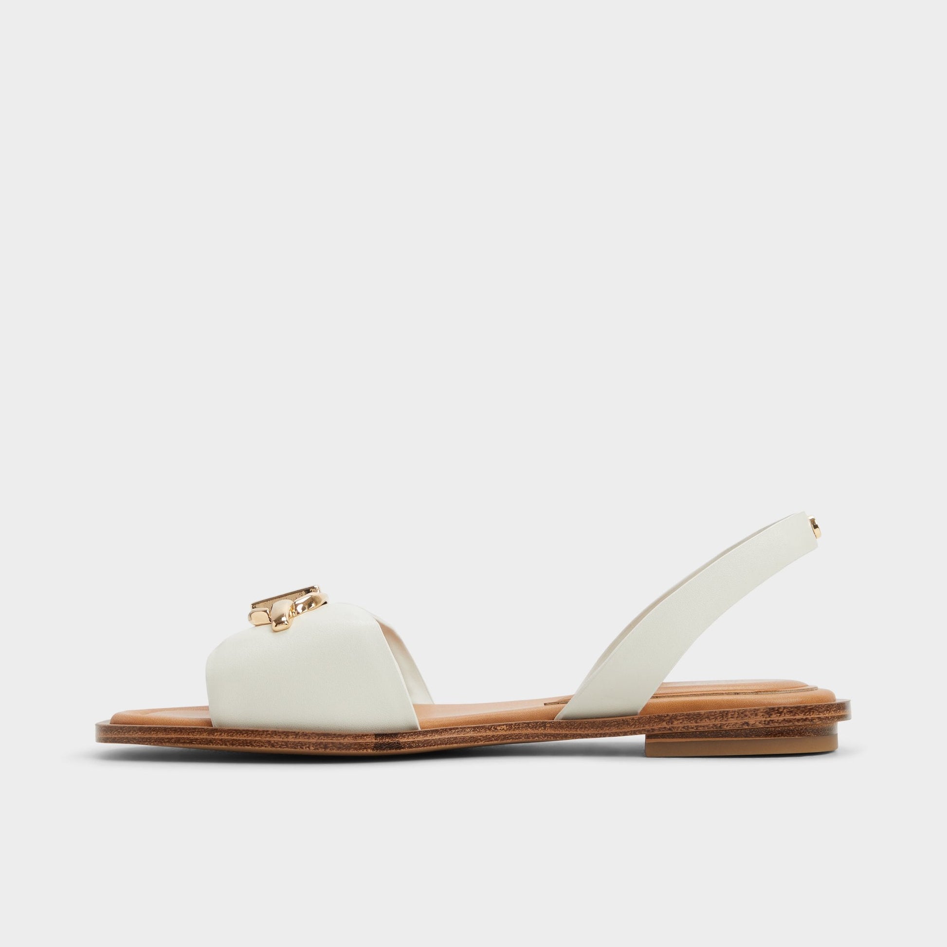 Goassi White/Bone Women's Flats - Flat sandal Aldo White/bone