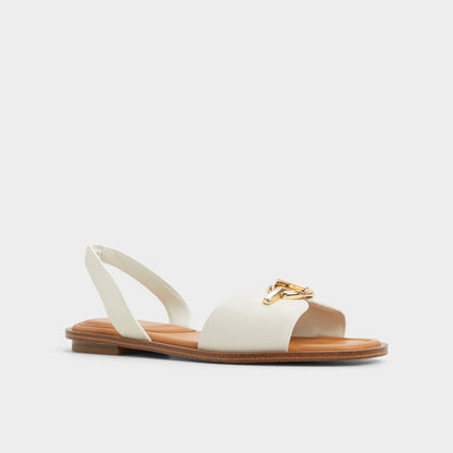 Goassi White/Bone Women's Flats - Flat sandal Aldo White/bone