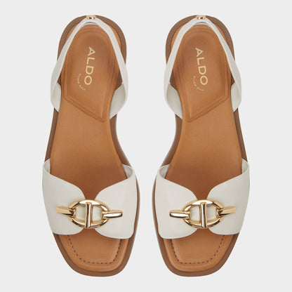 Goassi White/Bone Women's Flats - Flat sandal Aldo White/bone