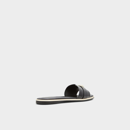 Darine Black Women's Flats - Slide sandal Aldo Black