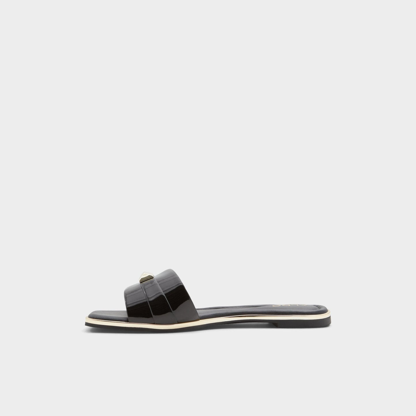 Darine Black Women's Flats - Slide sandal Aldo Black