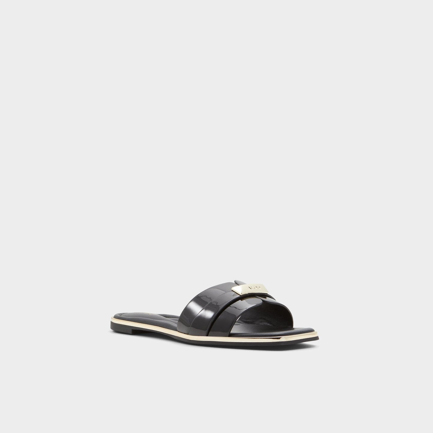 Darine Black Women's Flats - Slide sandal Aldo Black