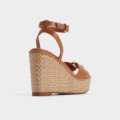 Ybylin Medium Brown Women's Wedges - Wedge sandal, Wedge heel Aldo Medium Brown