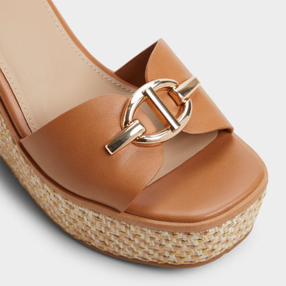 Ybylin Medium Brown Women's Wedges - Wedge sandal, Wedge heel Aldo Medium Brown
