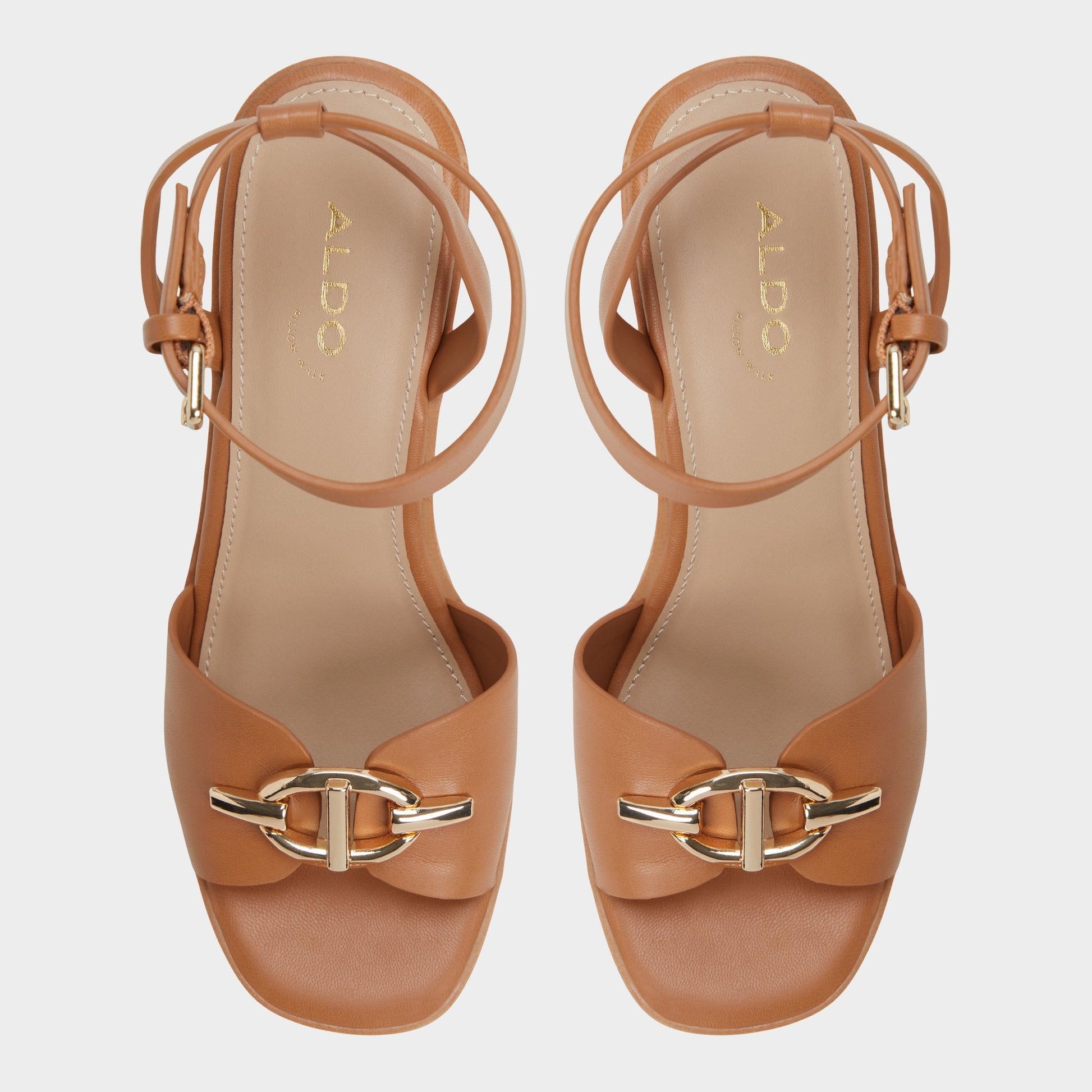 Ybylin Medium Brown Women's Wedges - Wedge sandal, Wedge heel Aldo Medium Brown
