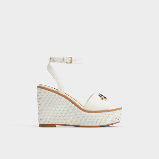 Ybylin White Women's Wedges - Wedge sandal, Wedge heel Aldo White