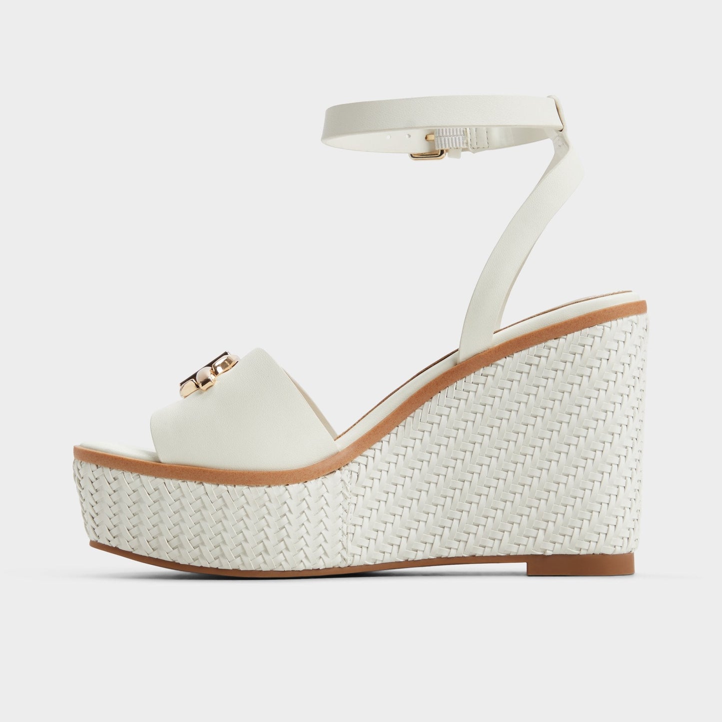 Ybylin White Women's Wedges - Wedge sandal, Wedge heel Aldo White