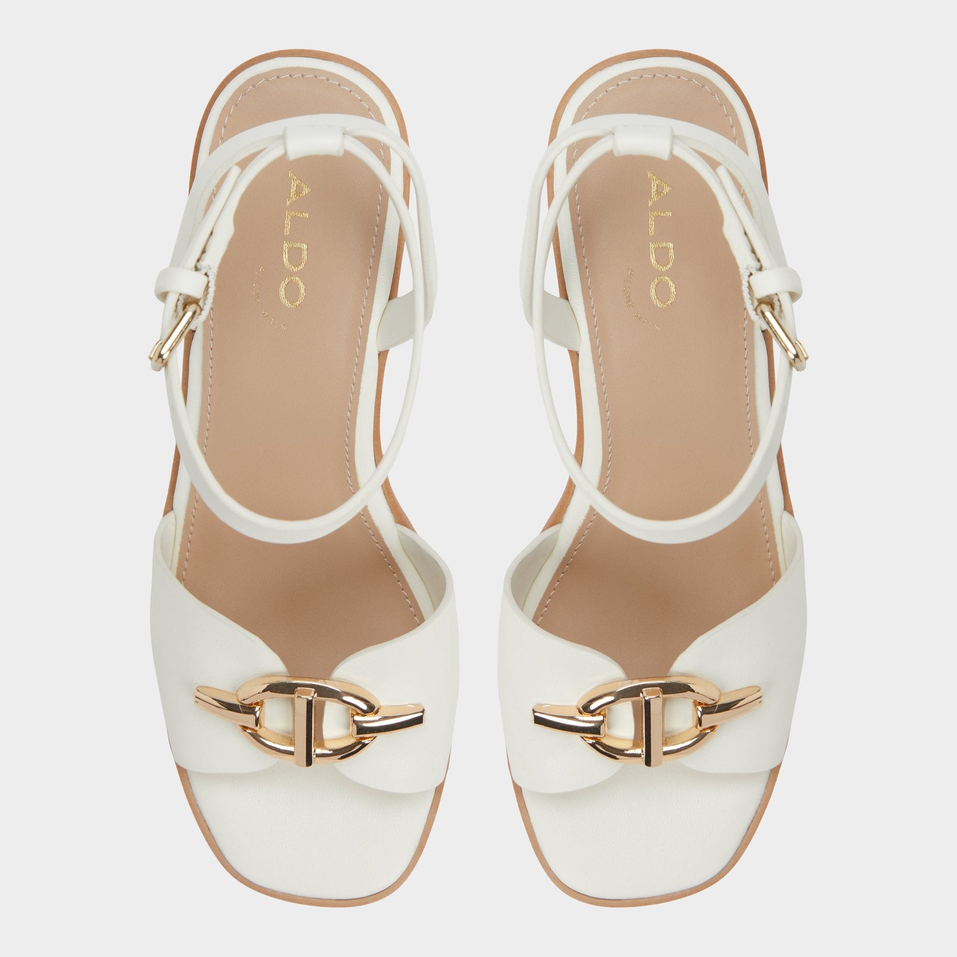Ybylin White Women's Wedges - Wedge sandal, Wedge heel Aldo White