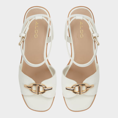 Ybylin White Women's Wedges - Wedge sandal, Wedge heel Aldo White
