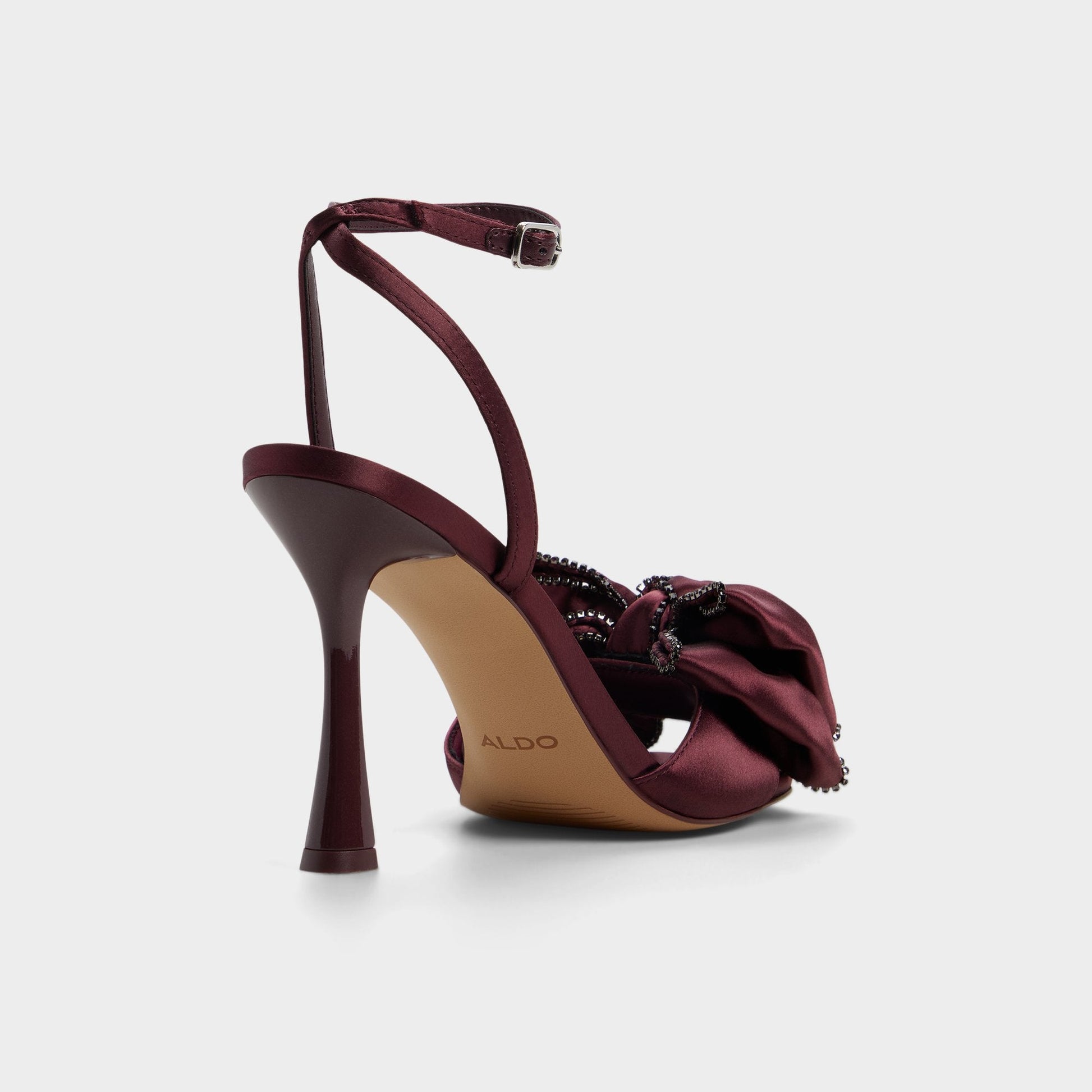 Tinsel in Bordo - Strappy heeled sandal, Stiletto heel Aldo Bordo
