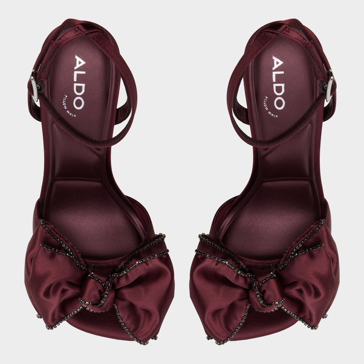 Tinsel in Bordo - Strappy heeled sandal, Stiletto heel Aldo Bordo