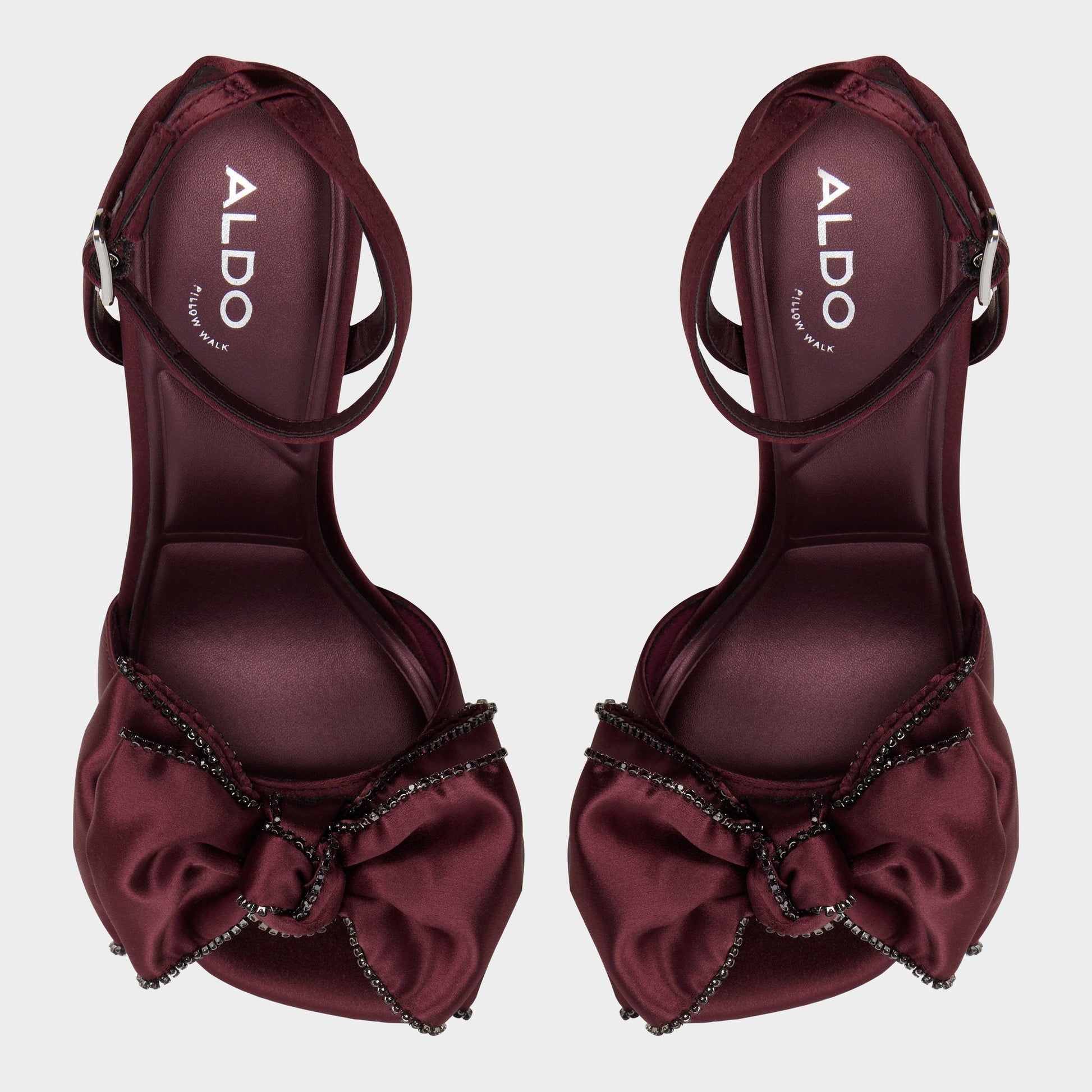 Tinsel in Bordo - Strappy heeled sandal, Stiletto heel Aldo Bordo