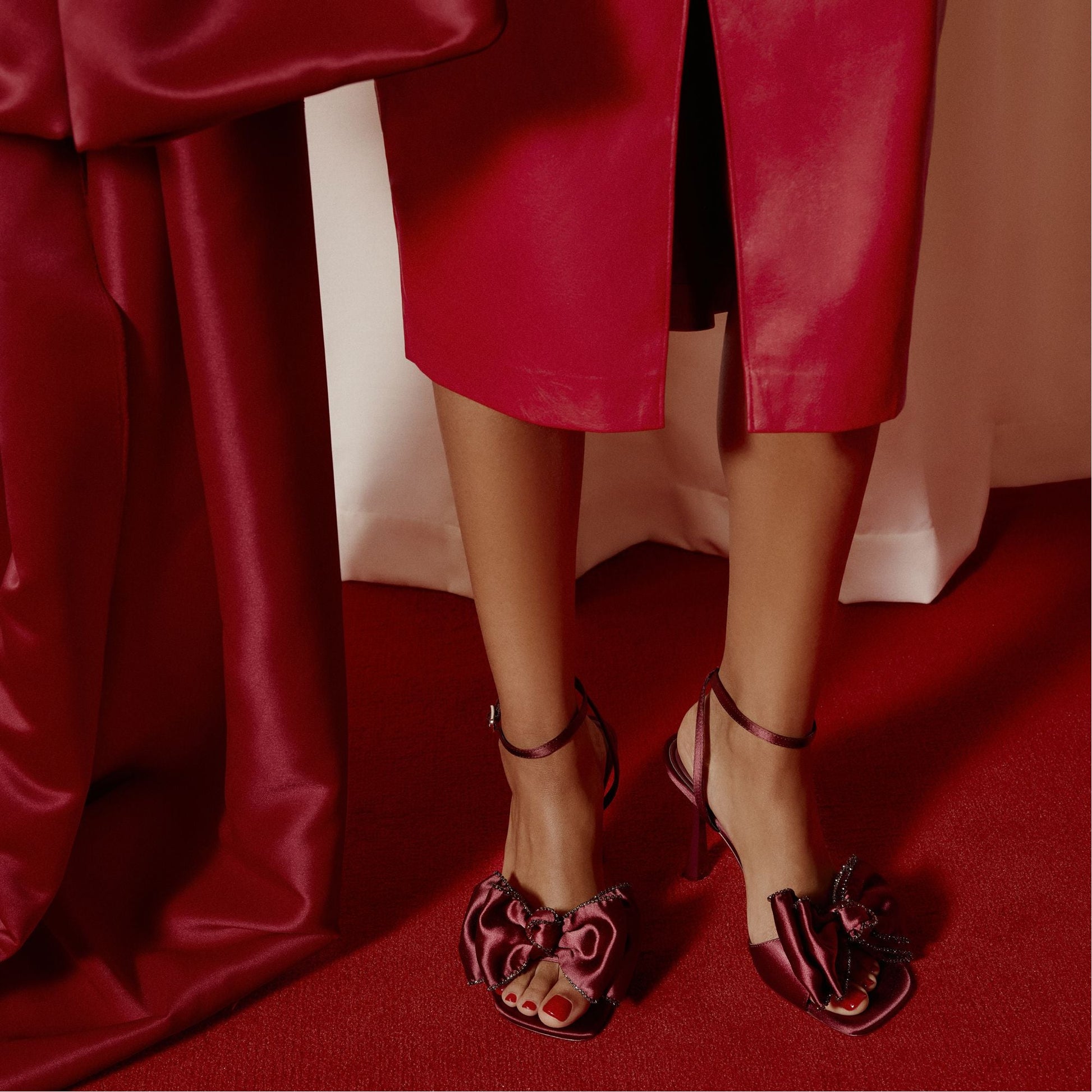 Tinsel in Bordo - Strappy heeled sandal, Stiletto heel Aldo Bordo