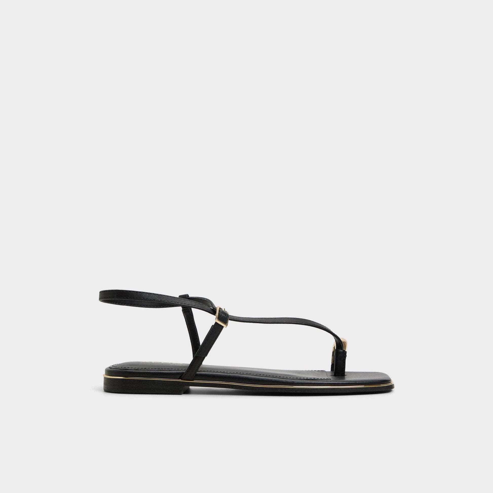 Jomalina Black Women's Flats - Strappy flat sandal Aldo Black