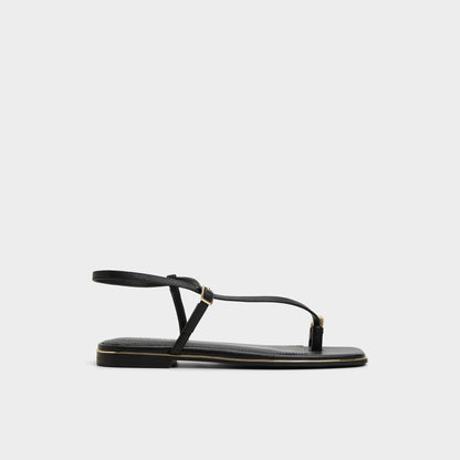 Jomalina Black Women's Flats - Strappy flat sandal Aldo Black