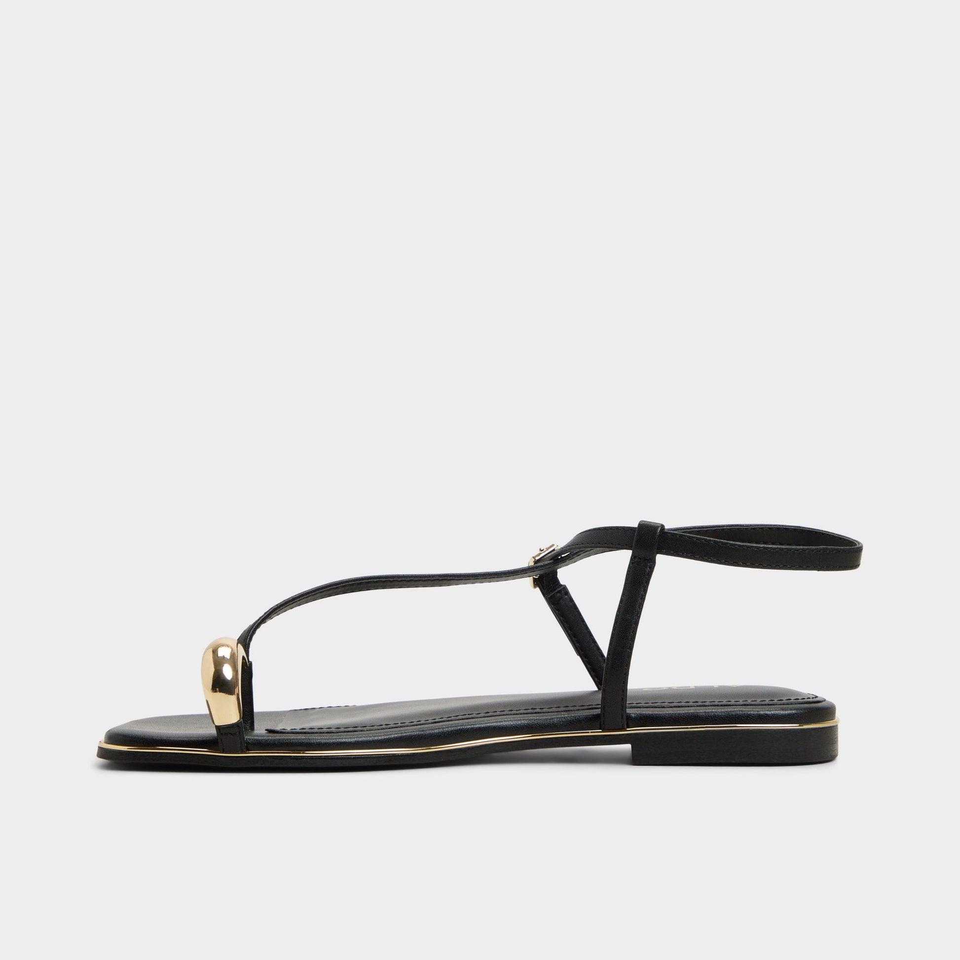 Jomalina Black Women's Flats - Strappy flat sandal Aldo Black