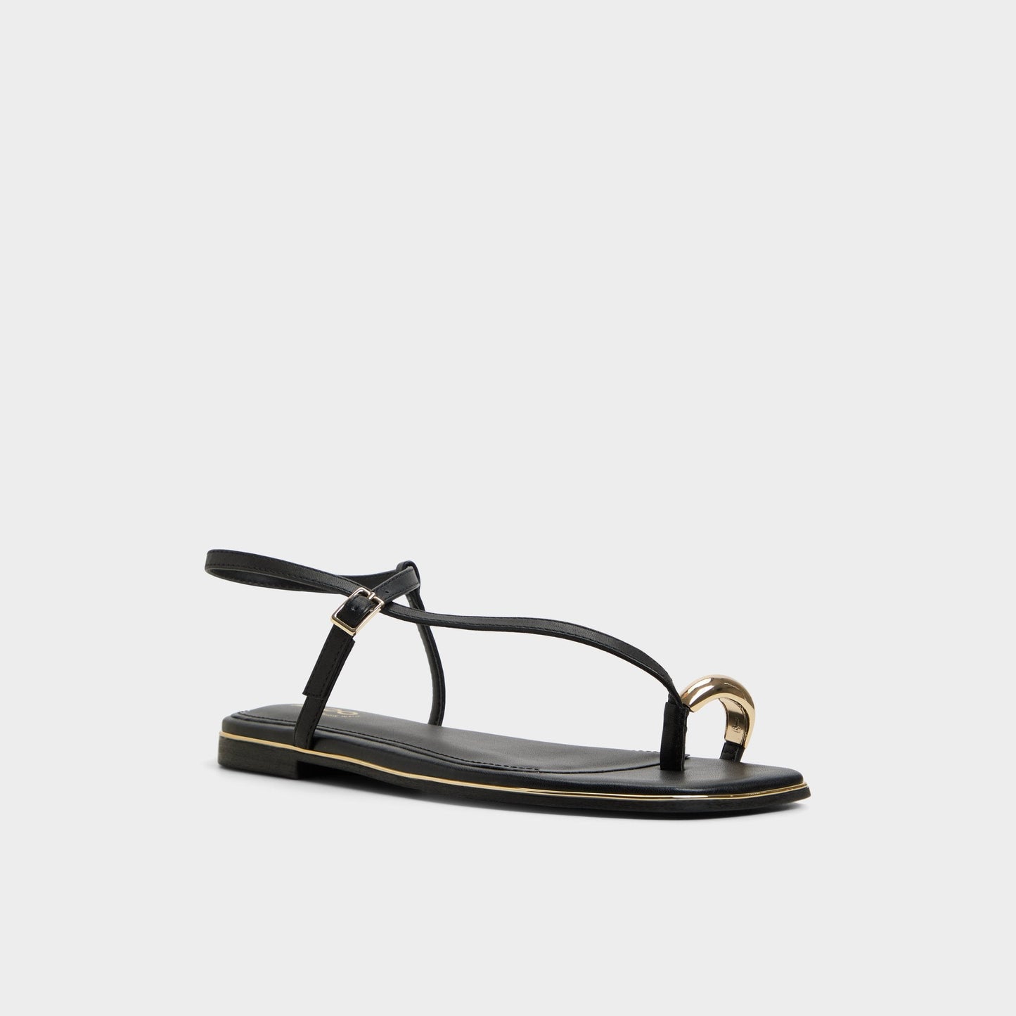 Jomalina Black Women's Flats - Strappy flat sandal Aldo Black