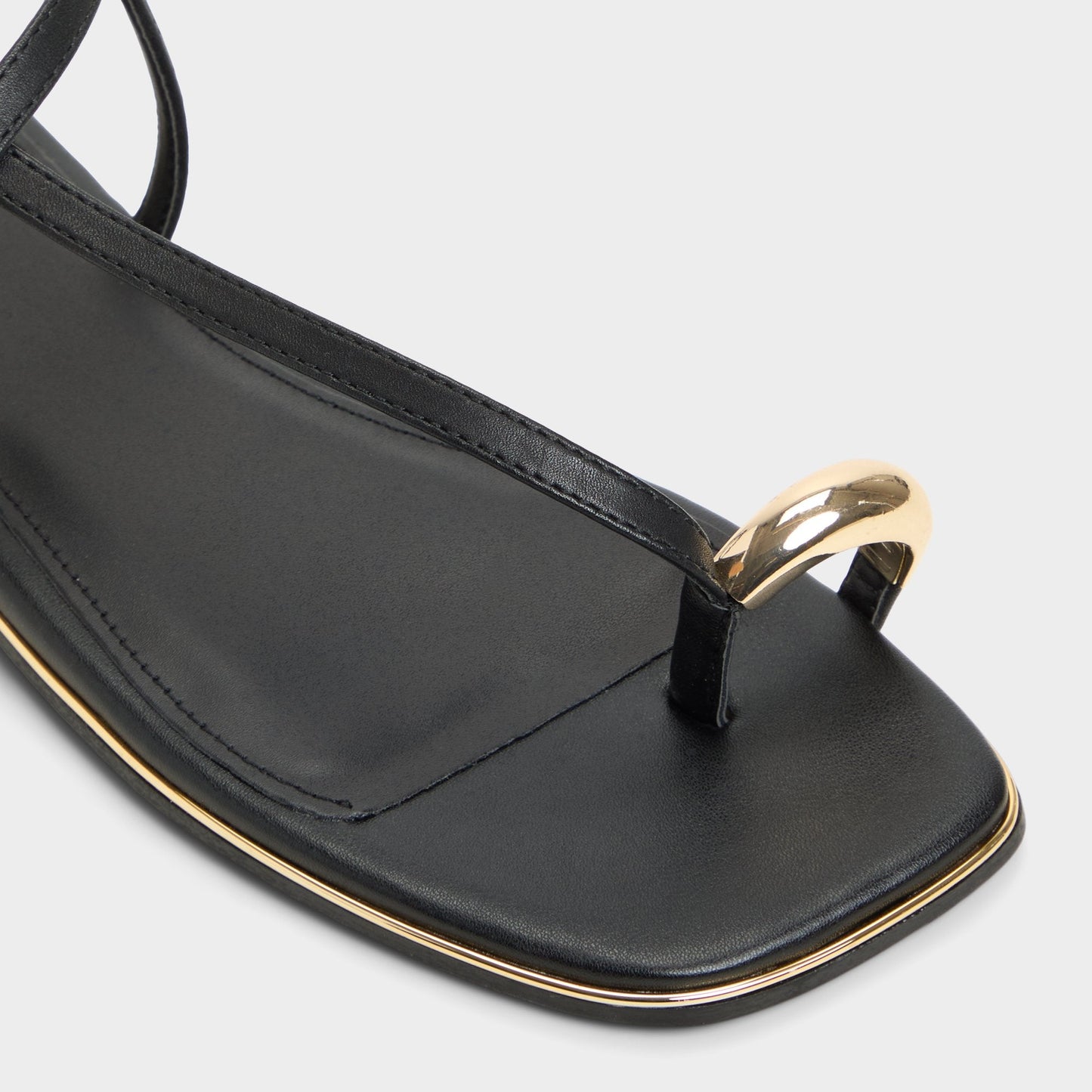 Jomalina Black Women's Flats - Strappy flat sandal Aldo Black