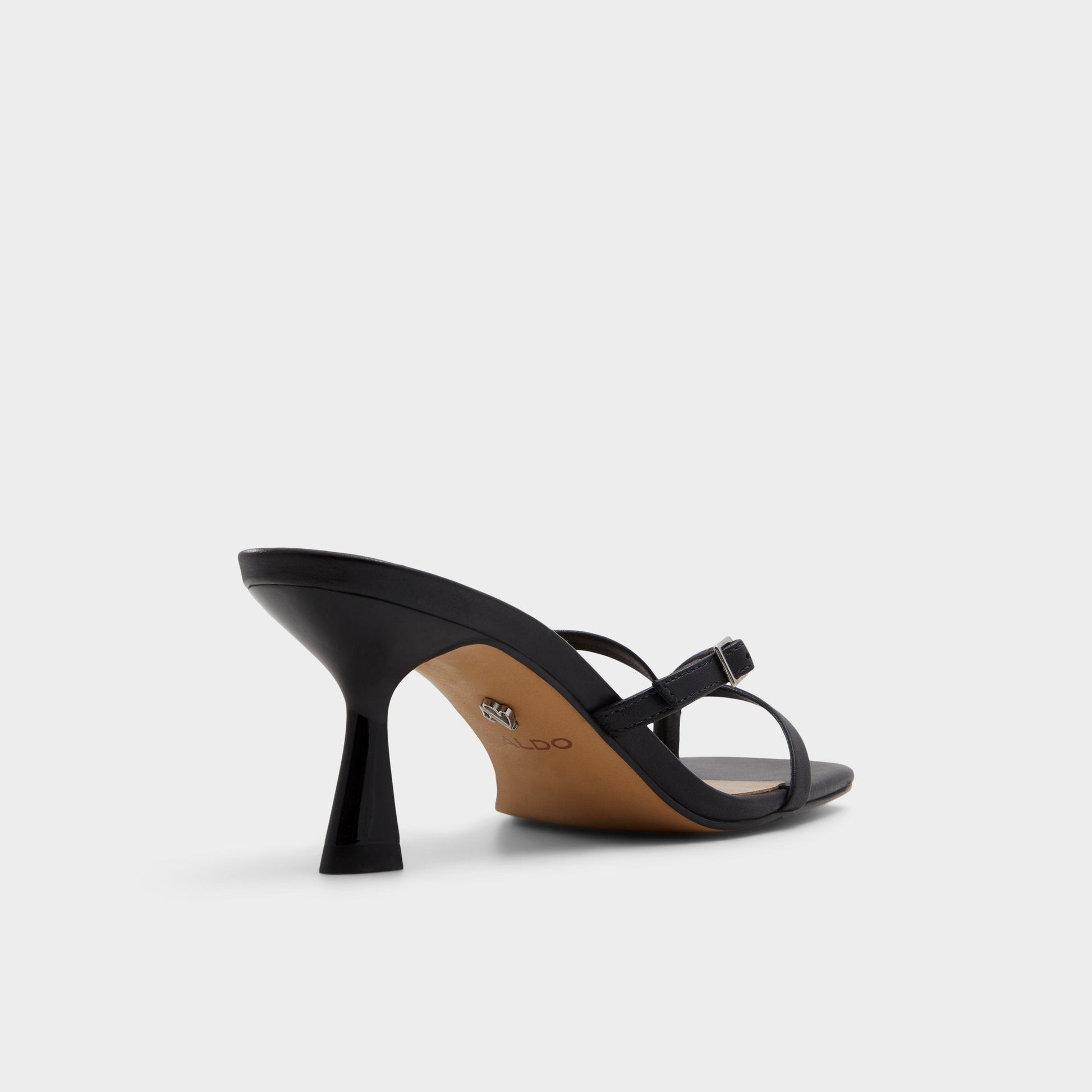 Gannever Black Women's Thong Sandals - Heeled flip flop, Stiletto heel Aldo Black