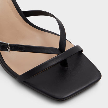 Gannever Black Women's Thong Sandals - Heeled flip flop, Stiletto heel Aldo Black