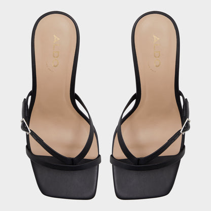 Gannever Black Women's Thong Sandals - Heeled flip flop, Stiletto heel Aldo Black