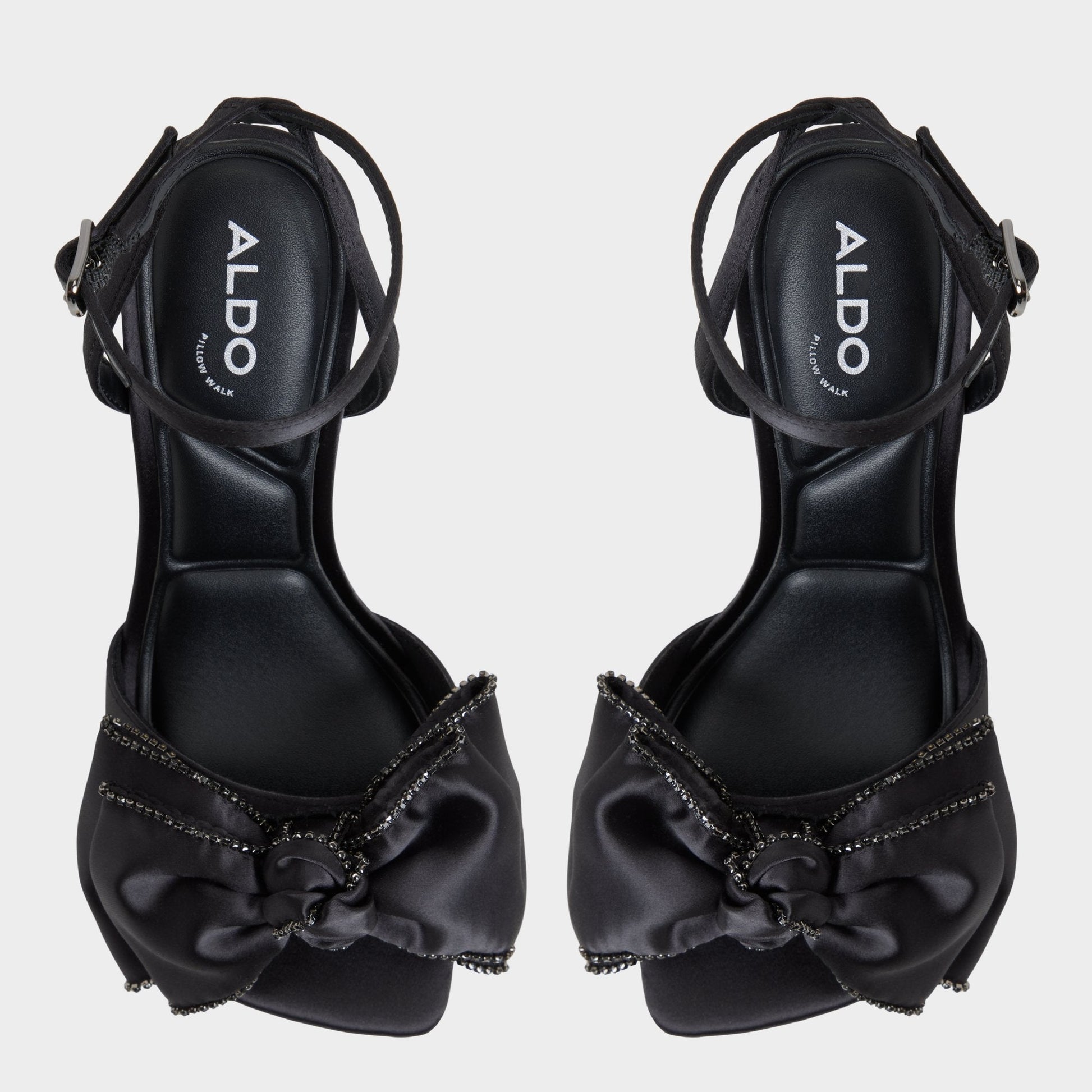 Tinsel in Black - Strappy heeled sandal, Stiletto heel Aldo Black