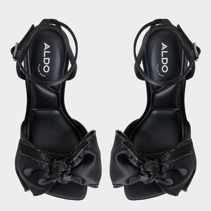 Tinsel in Black - Strappy heeled sandal, Stiletto heel Aldo Black