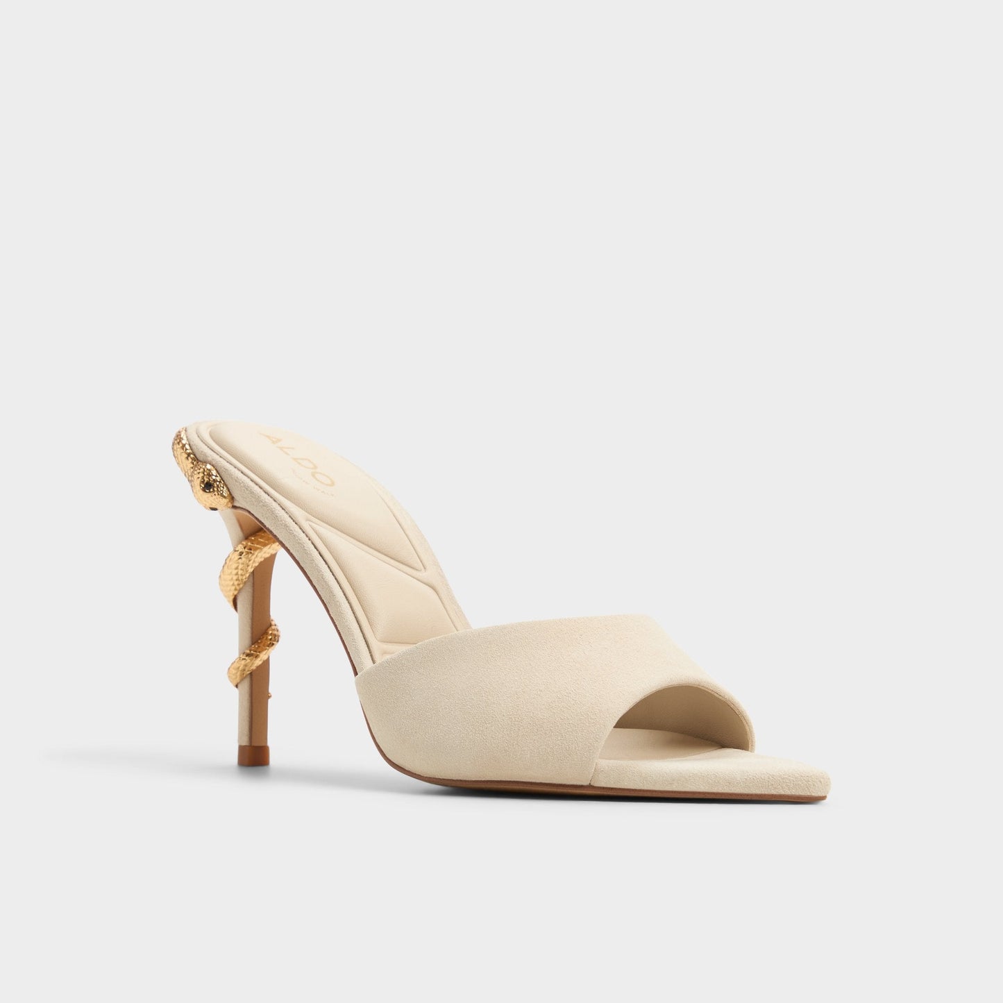 Seashella Bone Women's Heeled mules - Heeled mule Aldo Bone