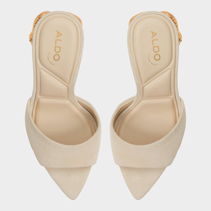 Seashella Bone Women's Heeled mules - Heeled mule Aldo Bone