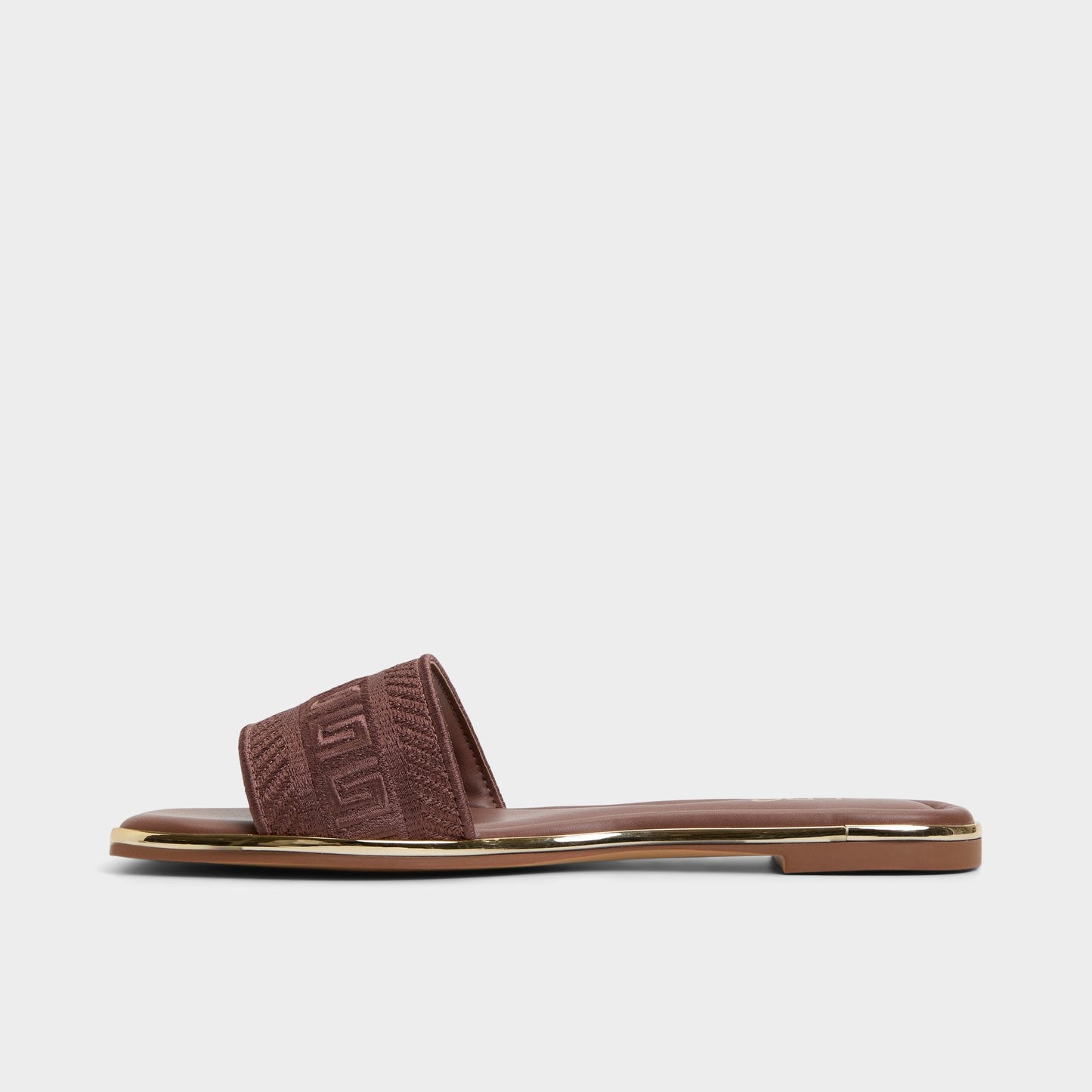 Oceania Medium Brown Women's Flats - Slide sandal Aldo Medium Brown