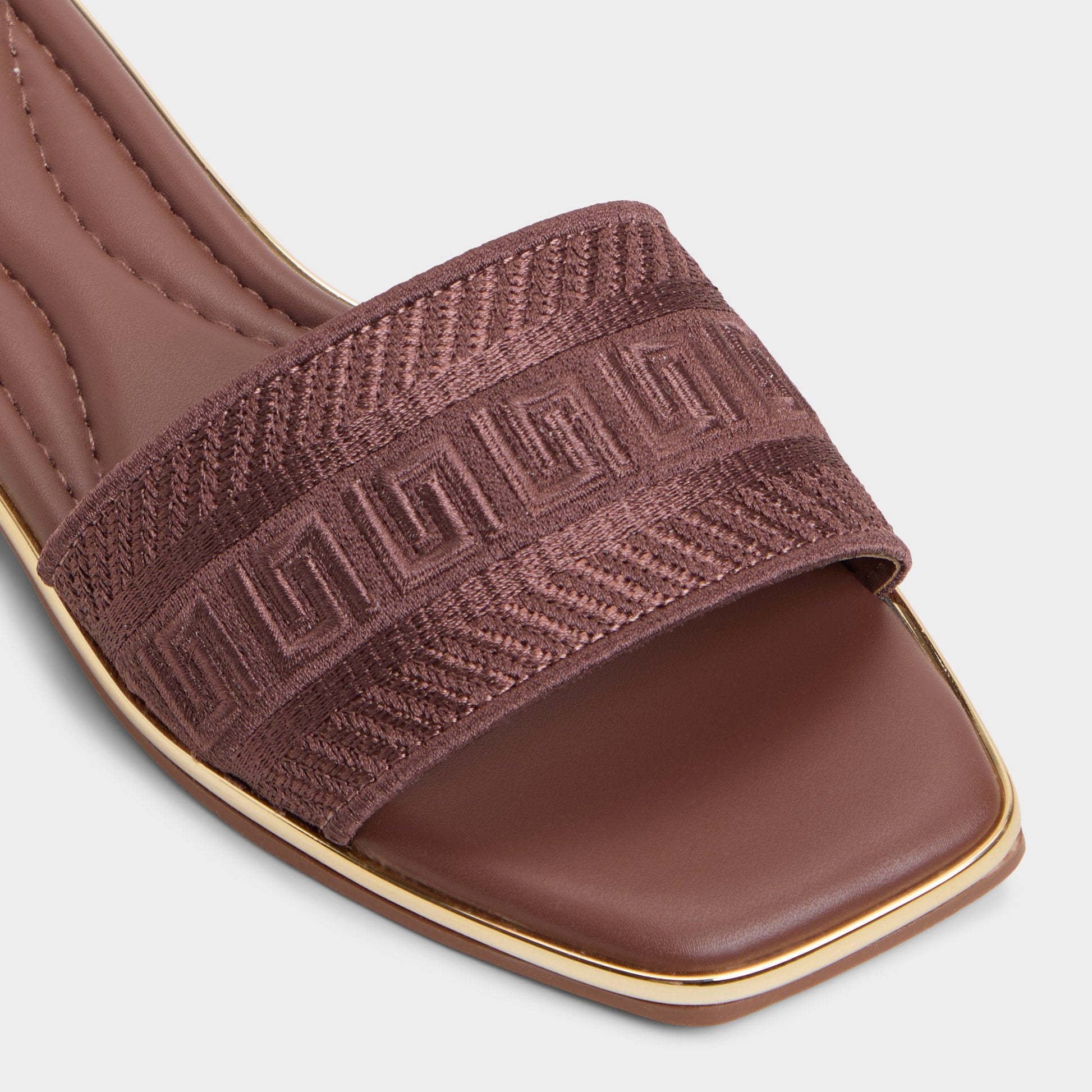 Oceania Medium Brown Women's Flats - Slide sandal Aldo Medium Brown
