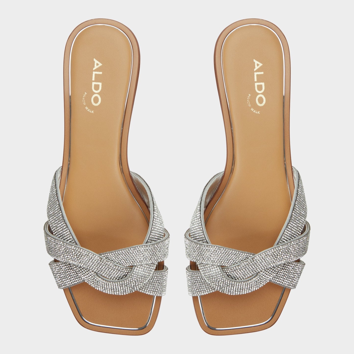 Ormeley Silver Women's Iridescent metallics - Slide sandal Aldo Silver