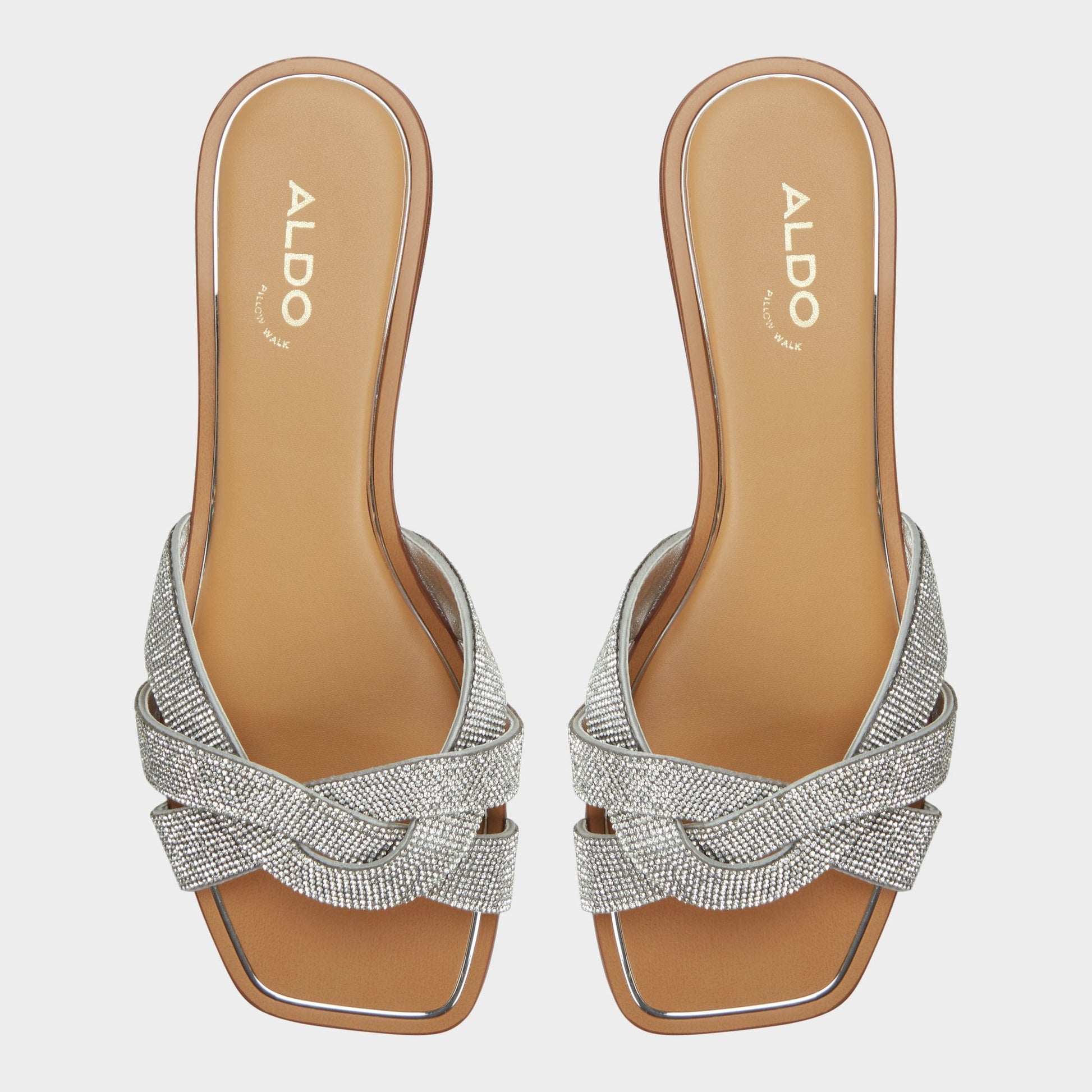 Ormeley Silver Women's Iridescent metallics - Slide sandal Aldo Silver