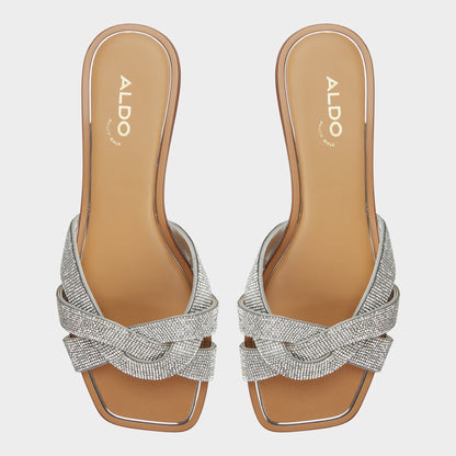 Ormeley Silver Women's Iridescent metallics - Slide sandal Aldo Silver