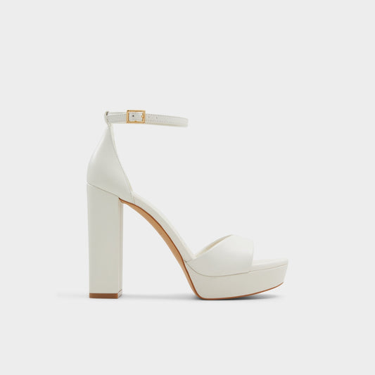 Enaegyn2.0 White/Bone Women's Platform Shoes - Strappy heeled sandal, Block heel Aldo White/bone