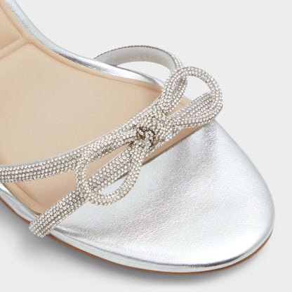 Bouclette Silver Women's Block heels - Strappy heeled sandal, Block heel Aldo Silver