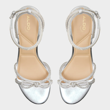 Bouclette Silver Women's Block heels - Strappy heeled sandal, Block heel Aldo Silver
