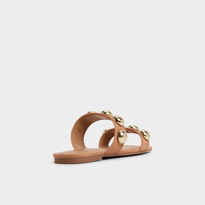 Katalena in Medium Brown - Slide sandal Aldo Medium Brown
