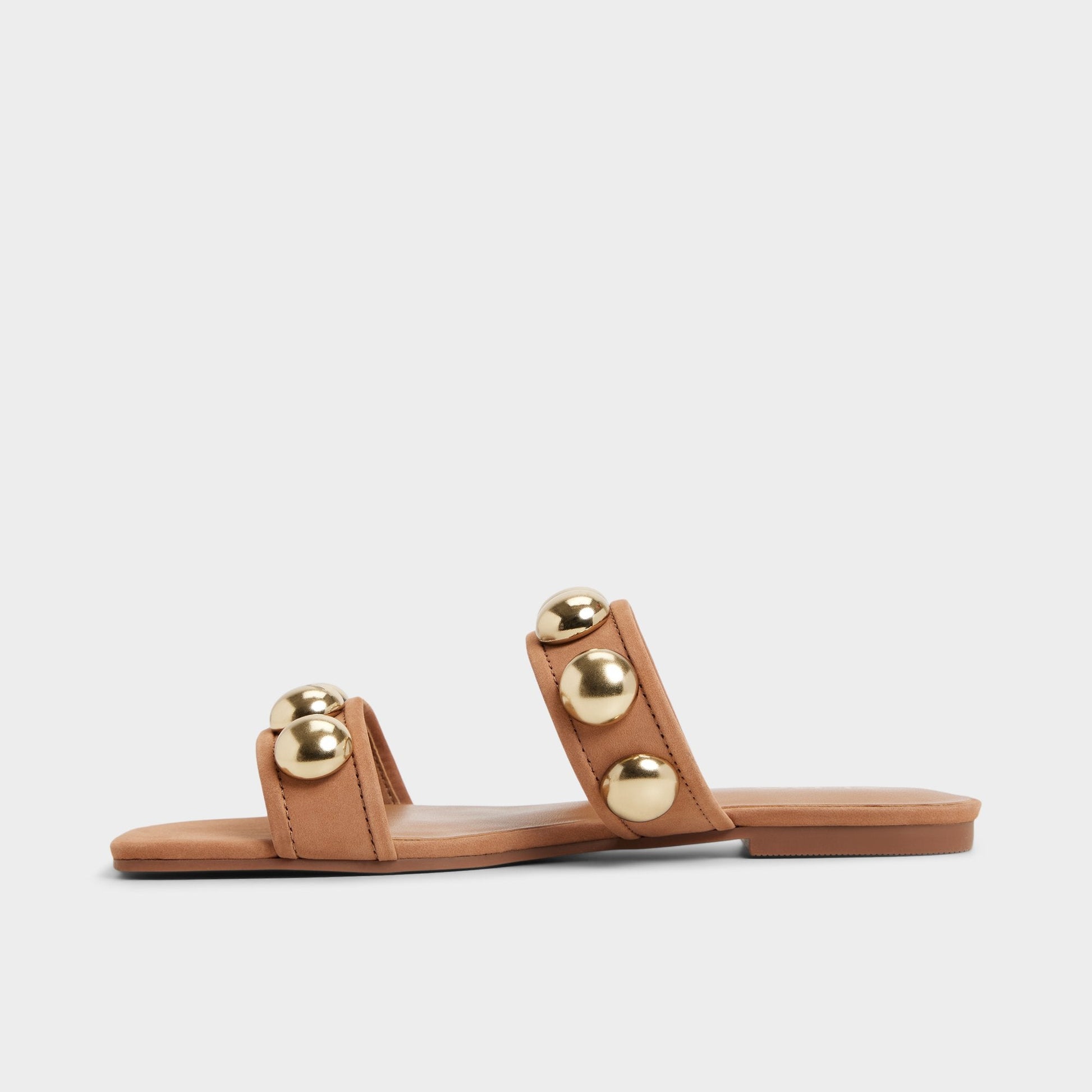 Katalena in Medium Brown - Slide sandal Aldo Medium Brown
