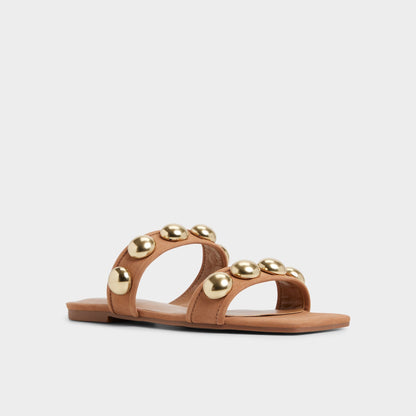 Katalena in Medium Brown - Slide sandal Aldo Medium Brown